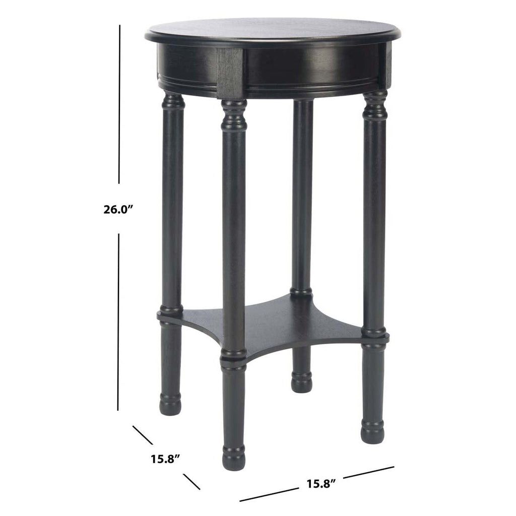 Safavieh Tinsley Round Accent Table-Black