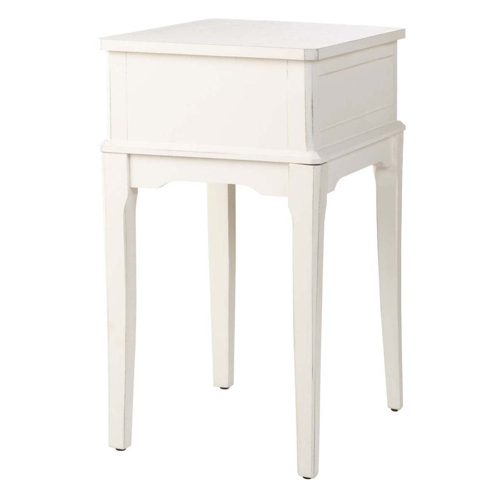 Safavieh Opal 1 Drawer Accent Table - Distressed / White