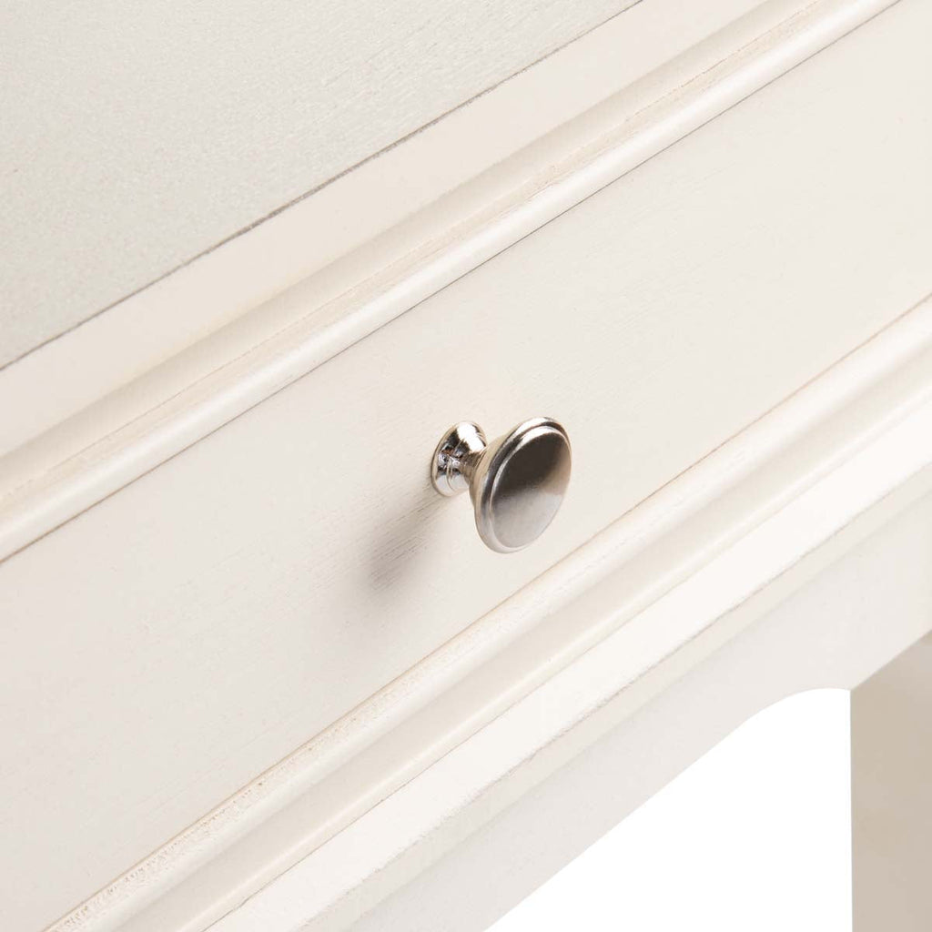 Safavieh Opal 1 Drawer Accent Table - Distressed / White