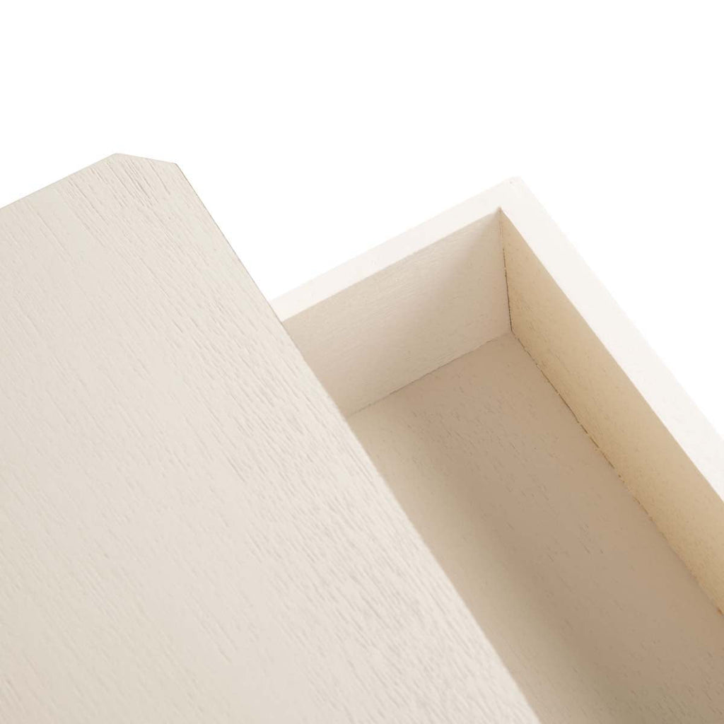 Safavieh Opal 1 Drawer Accent Table - Distressed / White