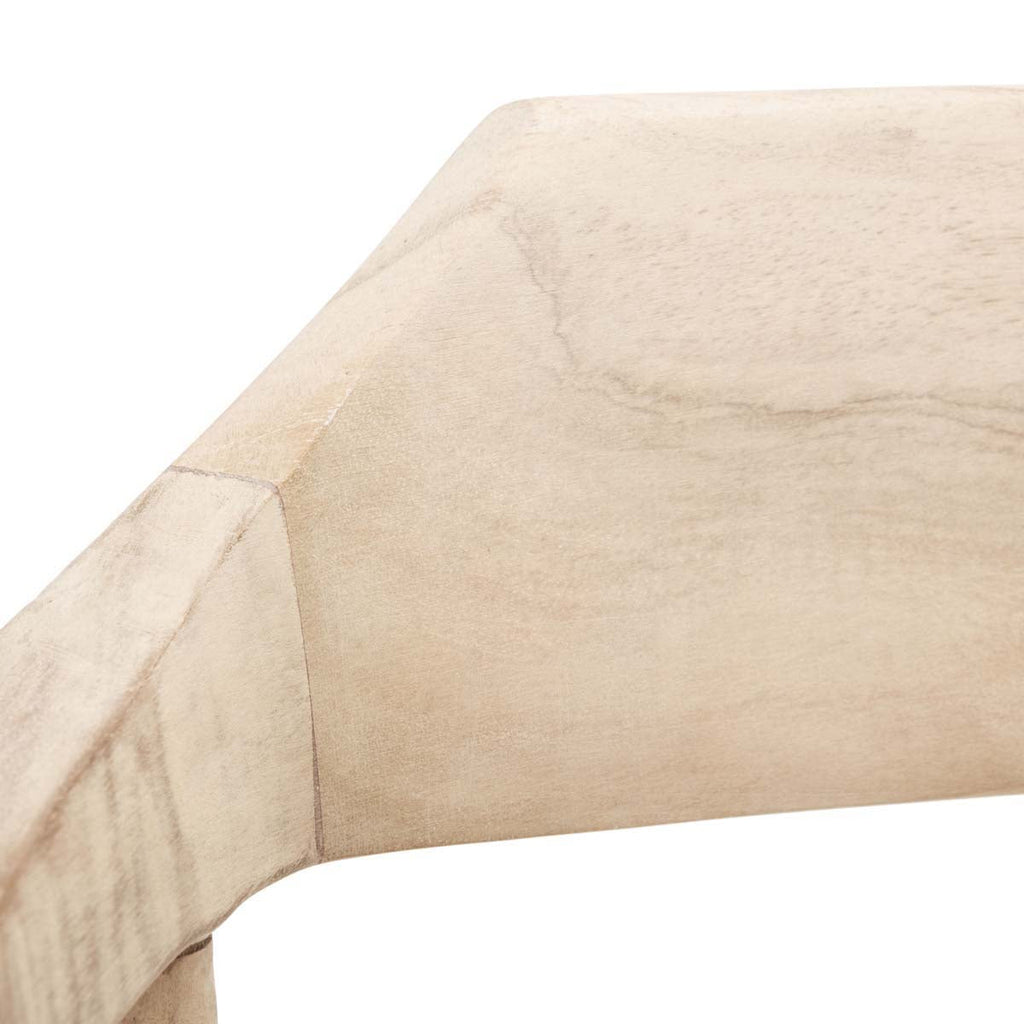 Safavieh Munro Leather Woven Accent Chair - Natural / Light Honey