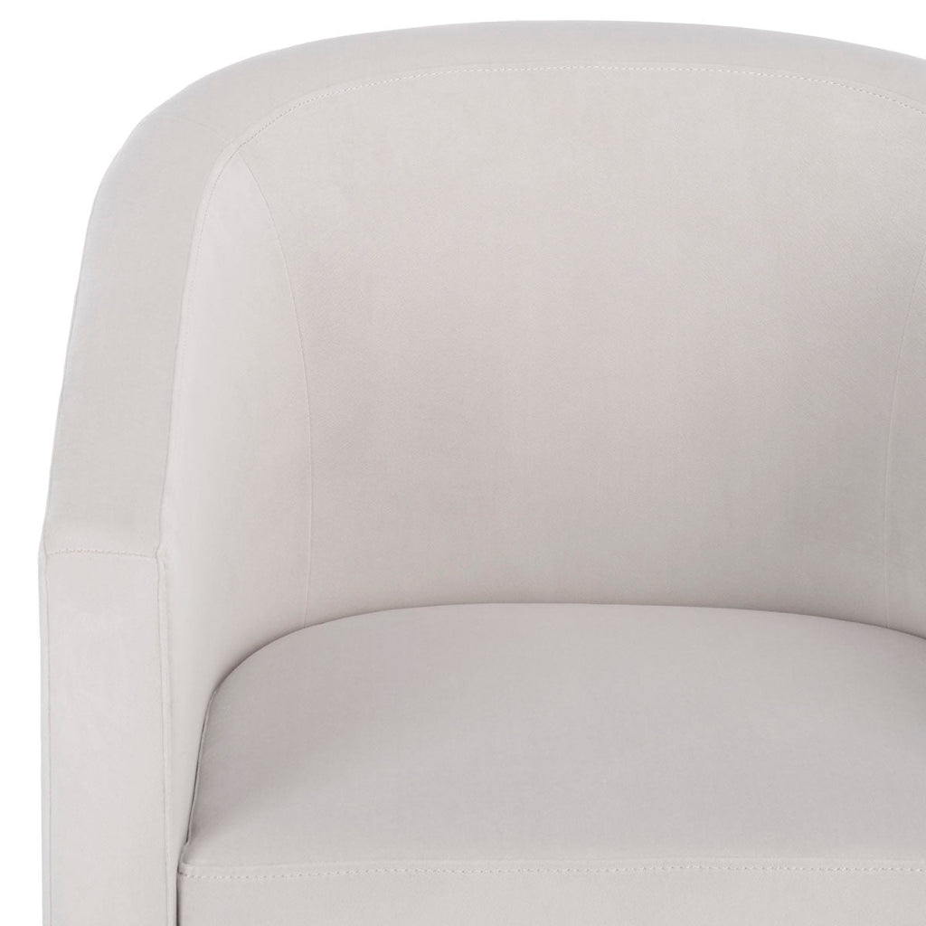 Safavieh Elysian Accent Chair - Light Grey Velvet