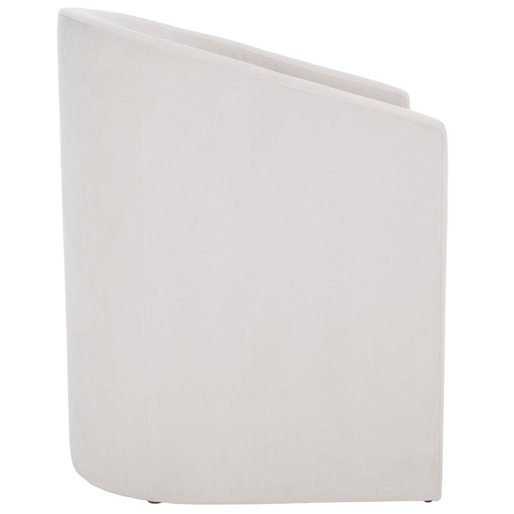 Safavieh Elysian Accent Chair - Light Grey Velvet