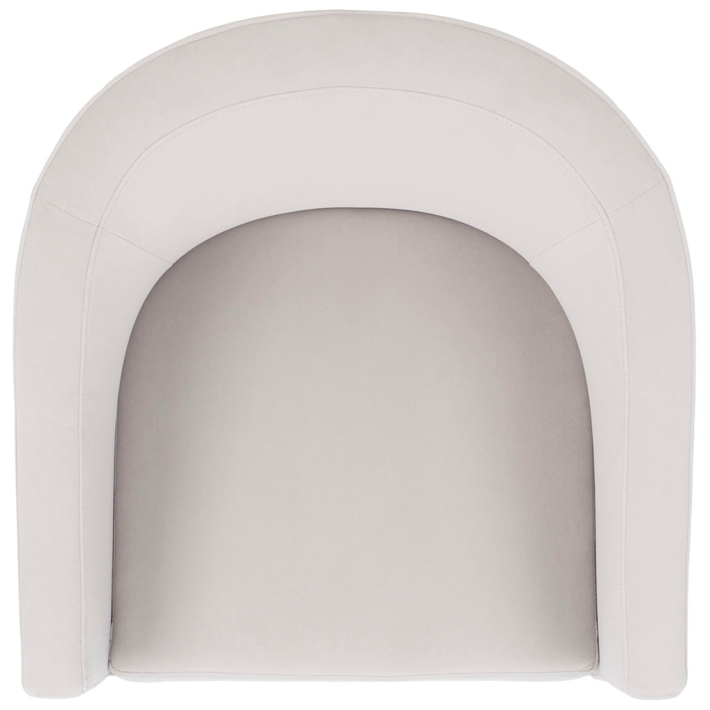 Safavieh Elysian Accent Chair - Light Grey Velvet