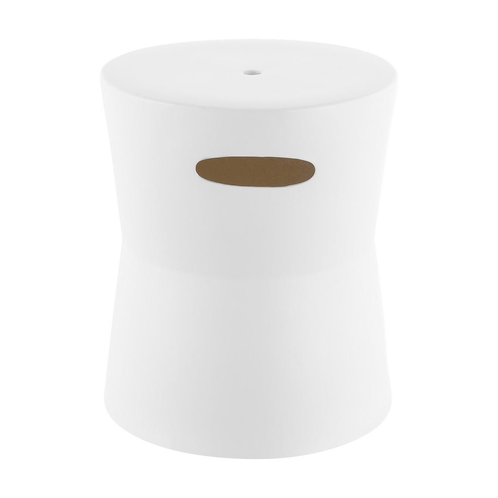 Safavieh Zen Ren Ceramic Garden Stool - White Decorative Outdoor/Indoor Seating & Side Table