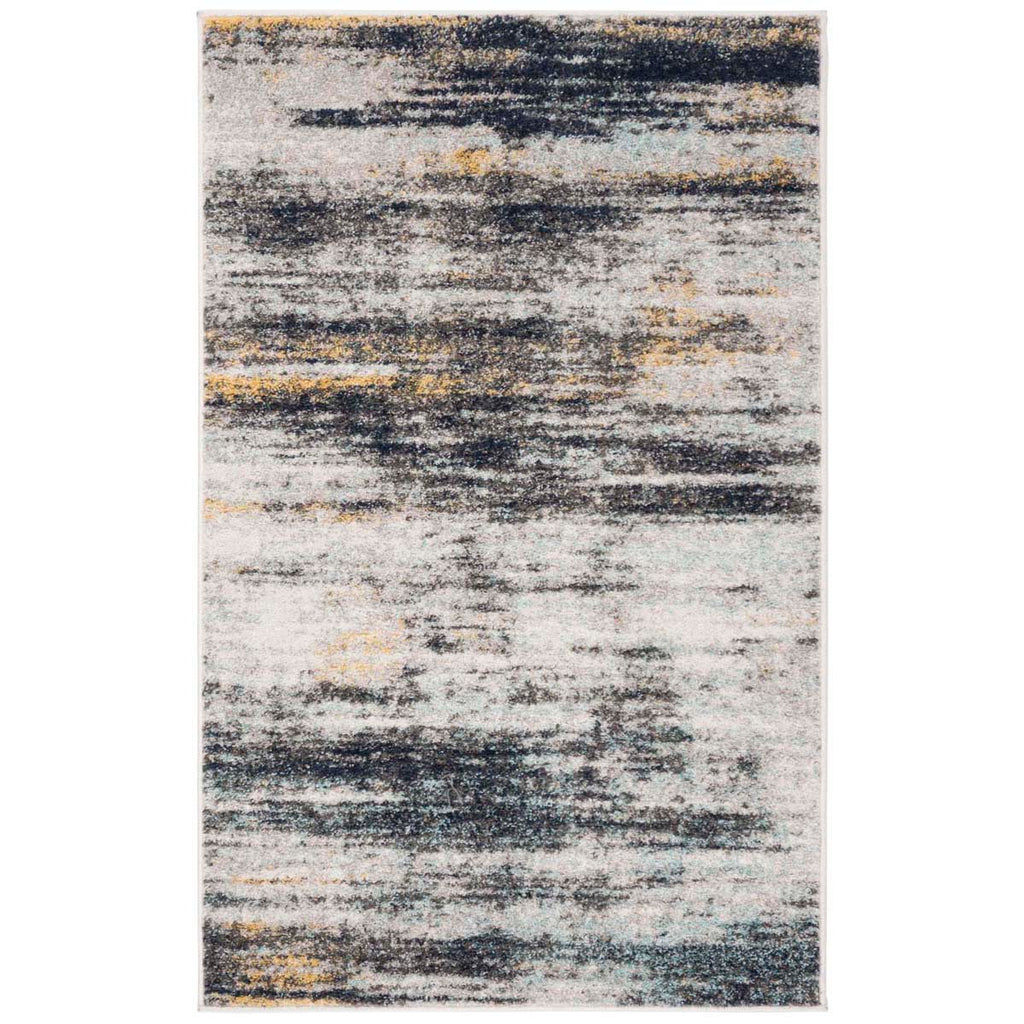 Safavieh Adirondack 201 Rug, ADR201 - LIGHT GREY / BLACK