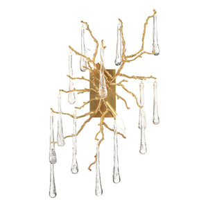 Brass And Glass Teardrop Two-Light Wall Sconce | John Richard - AJC-8983