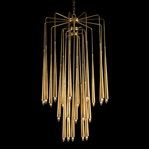 Hans Twenty-Three-Light Brass Chandelier | John Richard - AJC-9085
