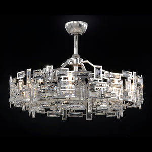 Eight-Light Chandelier with Fan | John Richard - AJC-9171