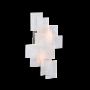 Stone, Alabaster Wall Sconce With A Nod To Mondrian | John Richard - AJC-9212