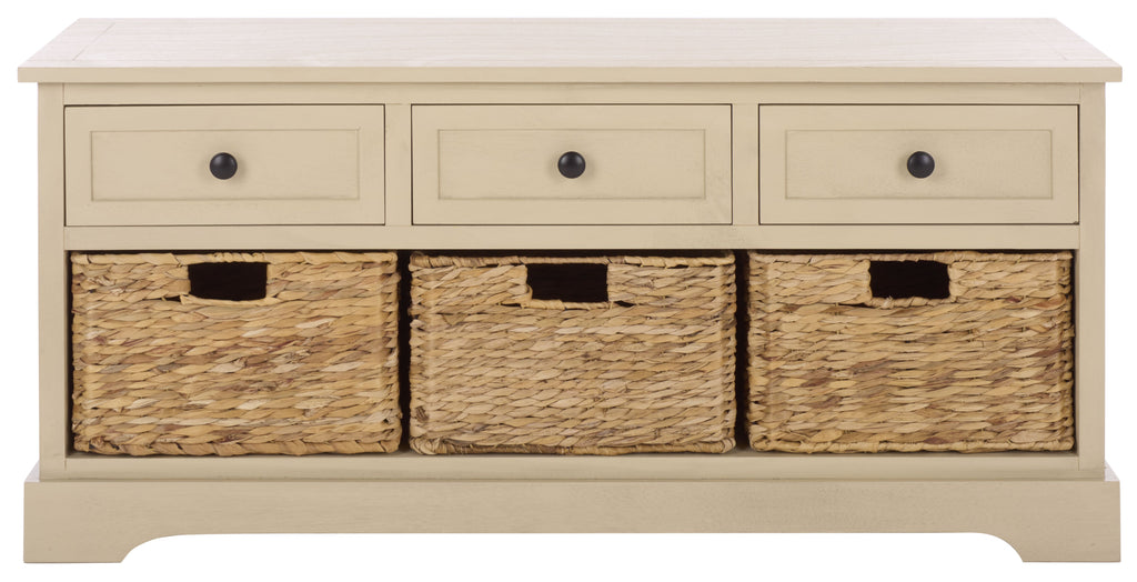 Damien 3 Drawer Storage Bench | Safavieh - AMH5701