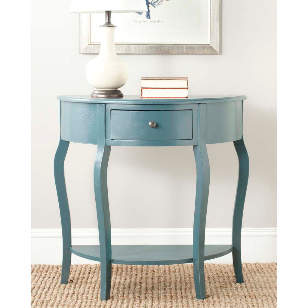 Safavieh Jan Demilune Small Console - Teal