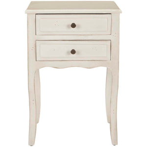 Lori End Table With Storage Drawers | Safavieh - AMH6576