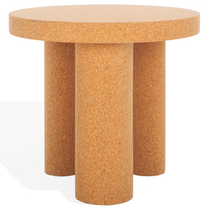 Gilligan Cork 3 Leg Accent Table | Safavieh Couture – AMH8355