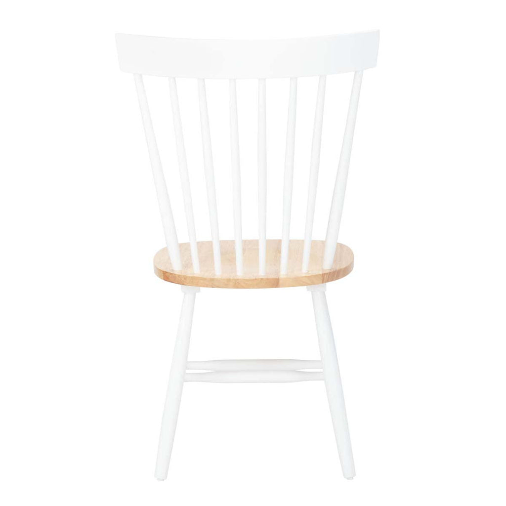 Parker 17''H Spindle Dining Chair (Set Of 2) | Safavieh - White/Natural