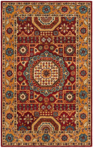 Antiquity Geometric Medallion Hand-Tufted Wool Rug | Safavieh - AT501