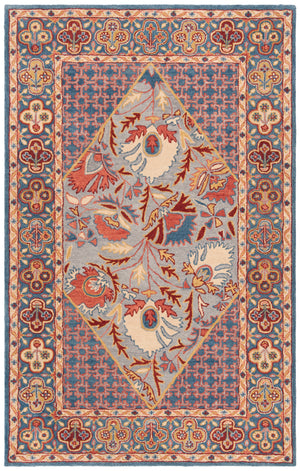 Antiquity Diamond Floral Medallion Hand-Tufted Wool Rug | Safavieh - AT508