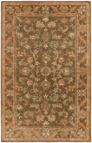Antiquity Acanthus Bordered Hand-Tufted Wool Rug | Safavieh - AT52
