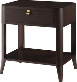 Eliana Nightstand - Carob with Natural Bronze | Baker Furniture - BAA3109