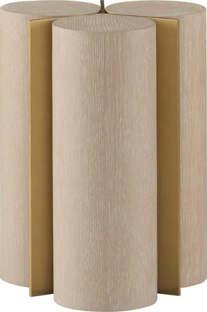 Cylinder Side Table - Straw with Bronzino | Baker Furniture - BAA3985