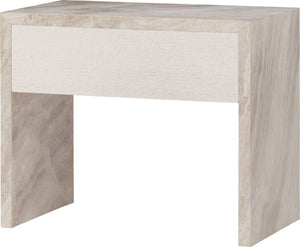 Coronado Nightstand - Oyster with Lena Grey Marble | Baker Furniture - BAA4608