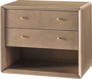 Harper Bedside Table - Venetia finish with Pure Brass hardware | Baker Furniture - BAA5409