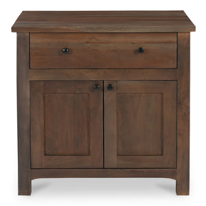 Gene Charging Nightstand Dark Brown | Moe's Home Collection - BB-1039-20