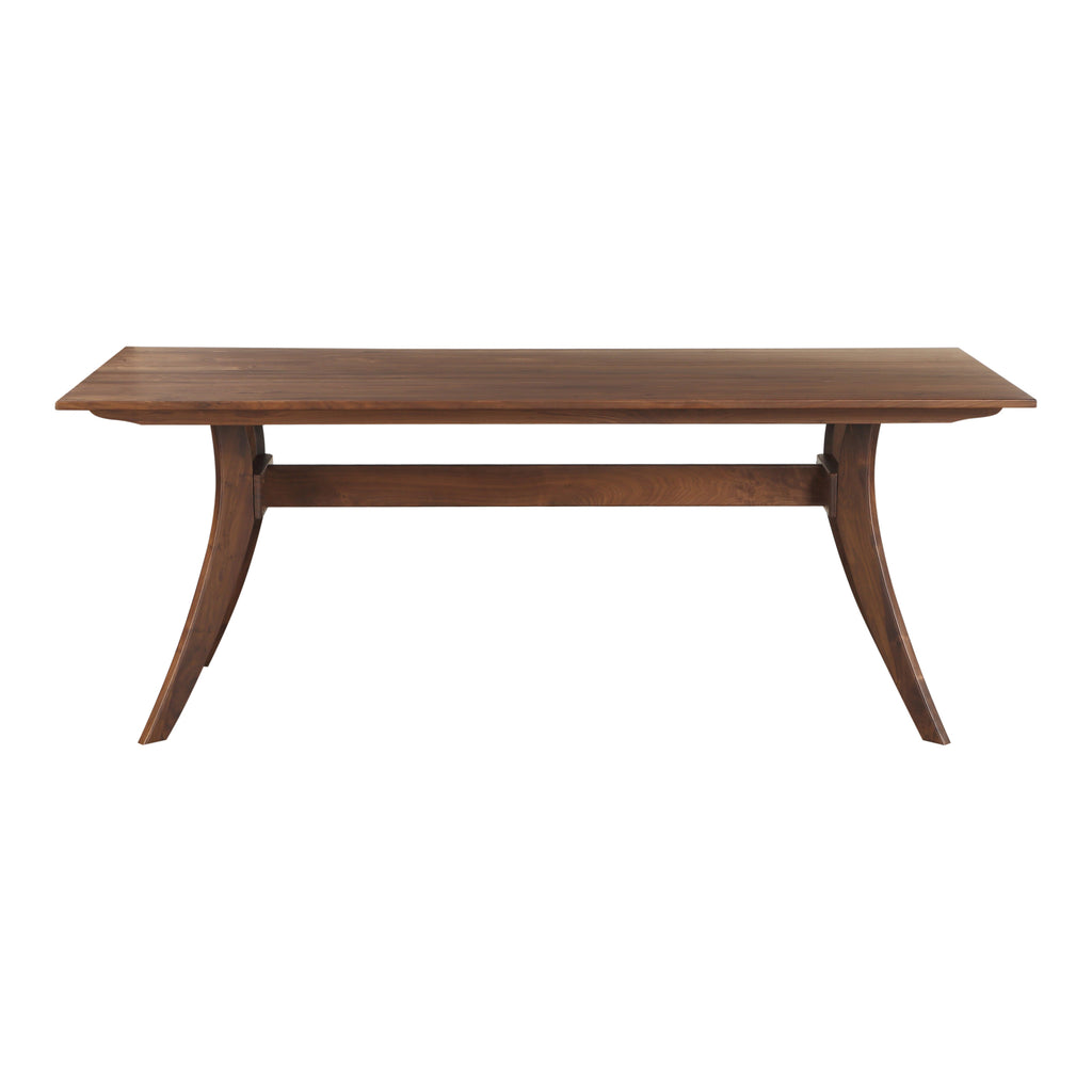 Florence Rectangular Dining Table Small Walnut | Moe's Furniture - BC-1001-03