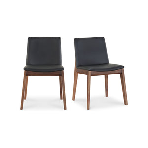 Deco Dining Chair Black Pvc-Set Of Two | Moe's Home Collection - BC-1016-48