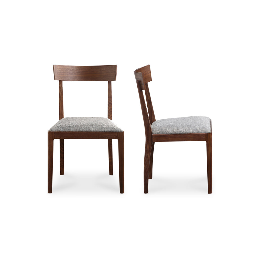 Leone Dining Chair Walnut-Set Of Two | Moe's Furniture - BC-1078-24