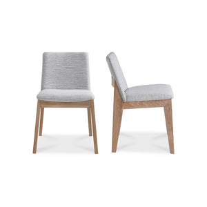 Deco Oak Dining Chair Light Grey-Set Of Two | Moe's Home Collection - BC-1086-29