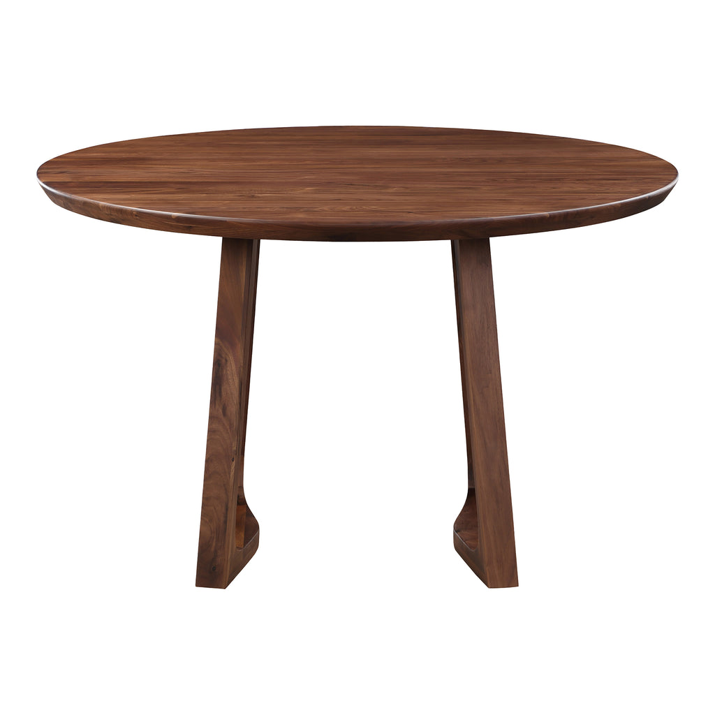 Silas Round Dining Table Walnut | Moe's Furniture - BC-1100-24