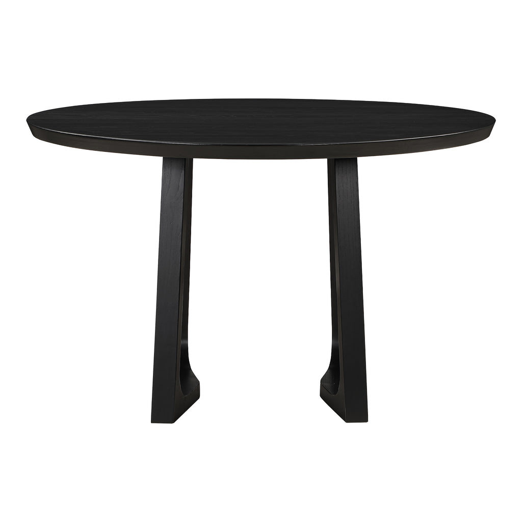Silas Round Dining Table Black Ash | Moe's Furniture - BC-1102-02
