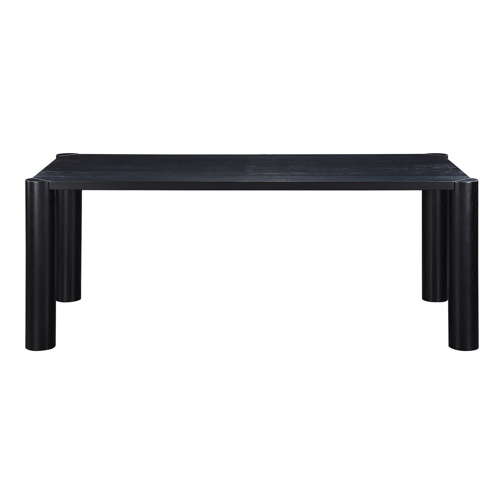 Post Dining Table Small Oak Black | Moe's Furniture - BC-1111-02