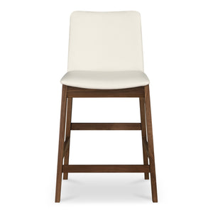 Deco Counter Stool White PVC | Moe's Home Collection - BC-1137-05