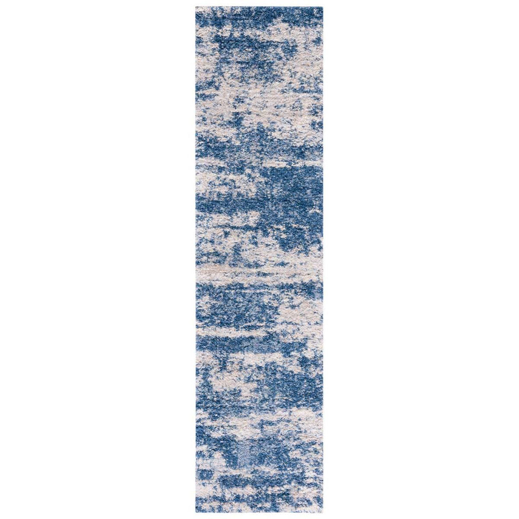 Safavieh Berber Shag 219 Rug, BER219 - BEIGE / BLUE