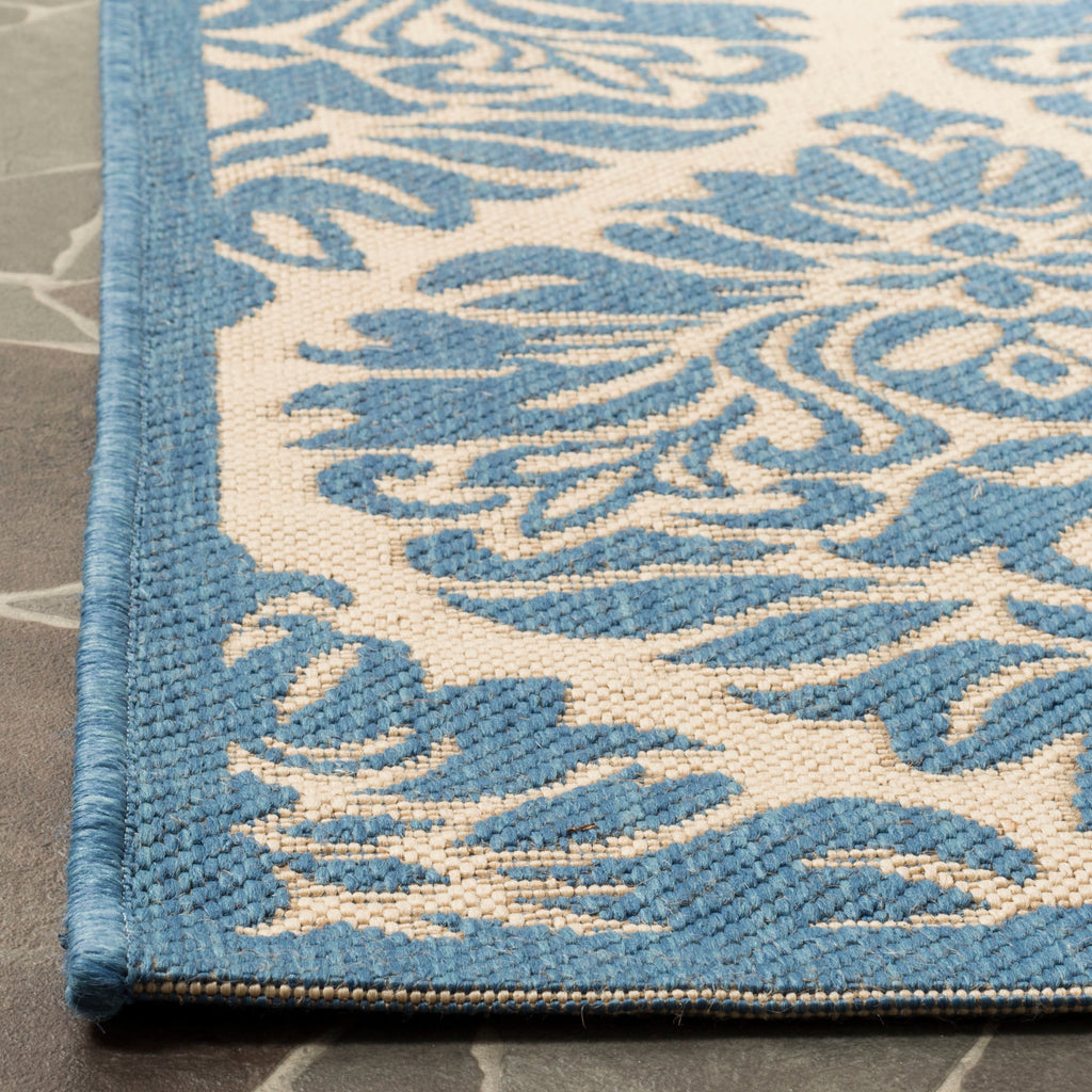 Contemporary Area Rug, BHS135N, 200 X 300 cm in Cream / Blue