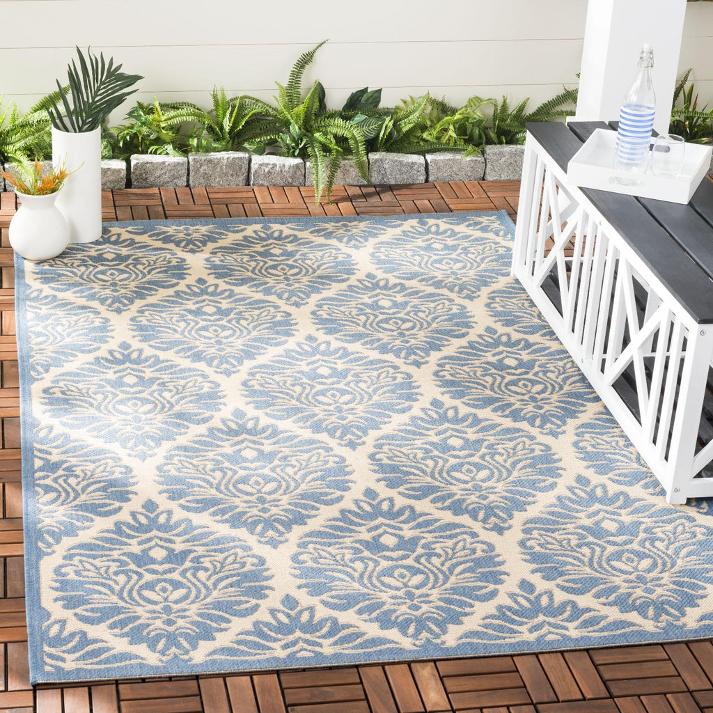 Contemporary Area Rug, BHS135N, 200 X 300 cm in Cream / Blue