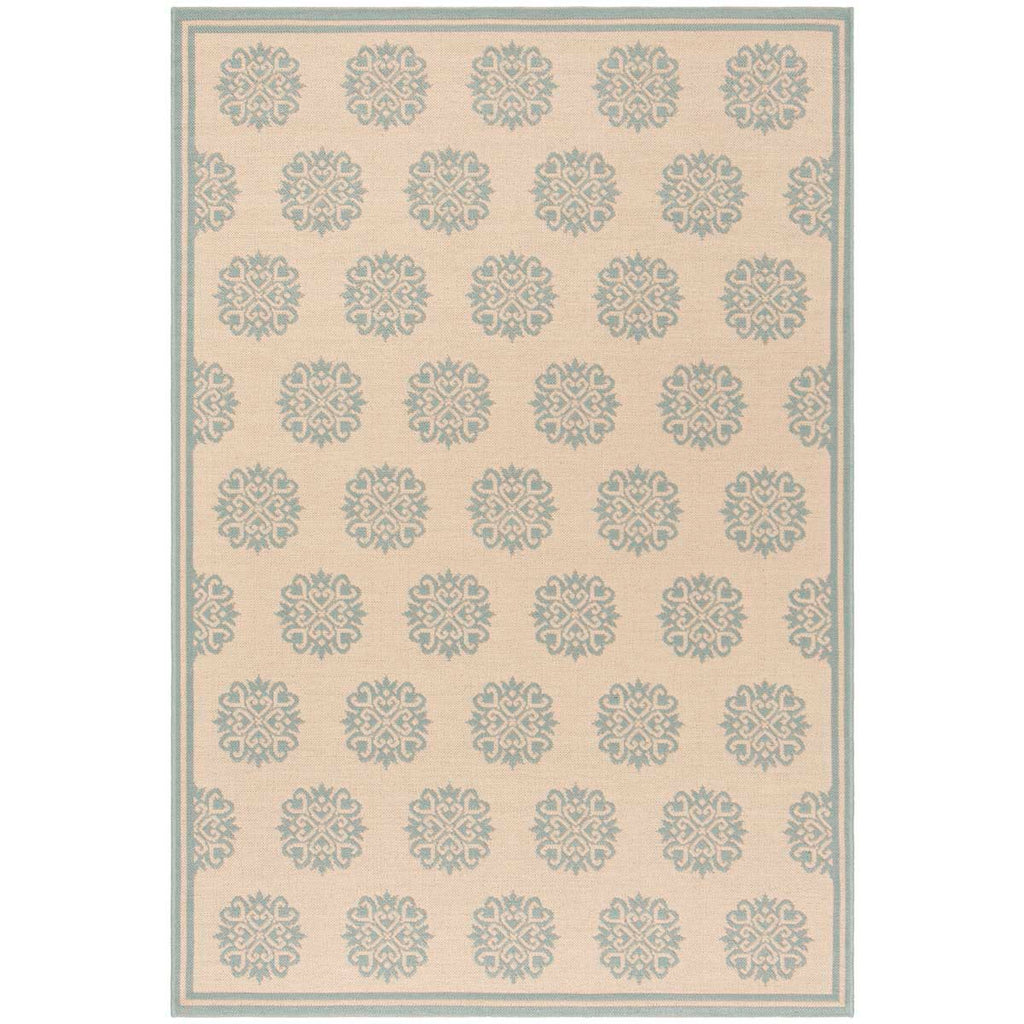 Safavieh Beach House Rug Collection BHS181L - Cream / Aqua