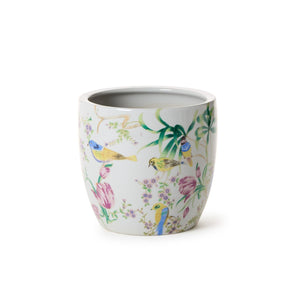 Bird & Blossom Chinoiserie Planter | Tozai Home - BLF178