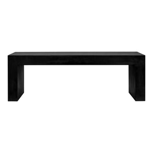 Lazarus Outdoor Bench Black | Moe's Home Collection - BQ-1005-02