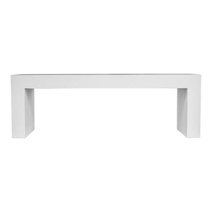 Lazarus Outdoor Bench White | Moe's Home Collection - BQ-1005-18