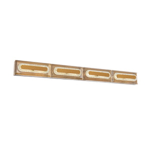 Soiree 36 inch LED Bath Vanity & Wall Light in Aged Brass with Clear Radiance Crystal Dust | Schonbek - BWS17236-AB