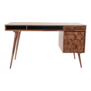O2 Desk Brown | Moe's Home Collection - BZ-1024-24-0