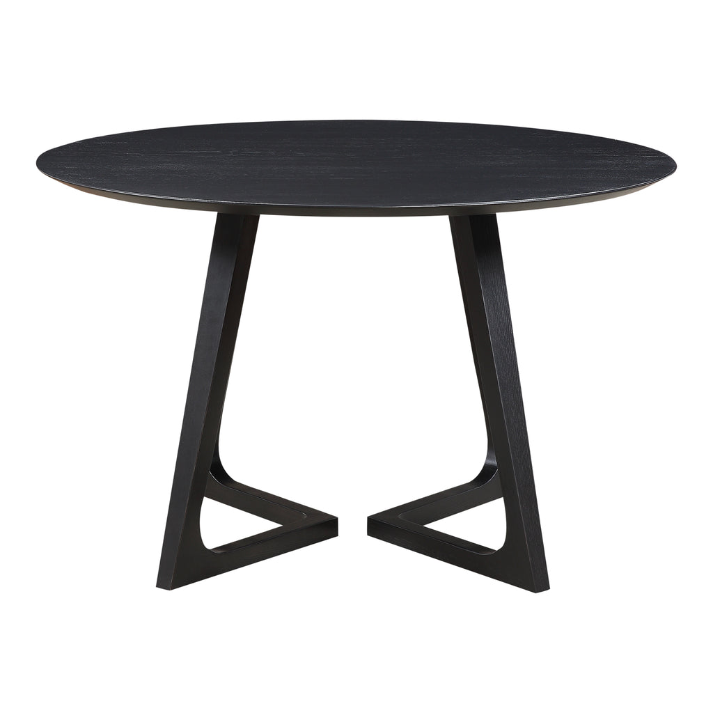Godenza Dining Table Round Black Ash | Moe's Furniture - CB-1003-02-0
