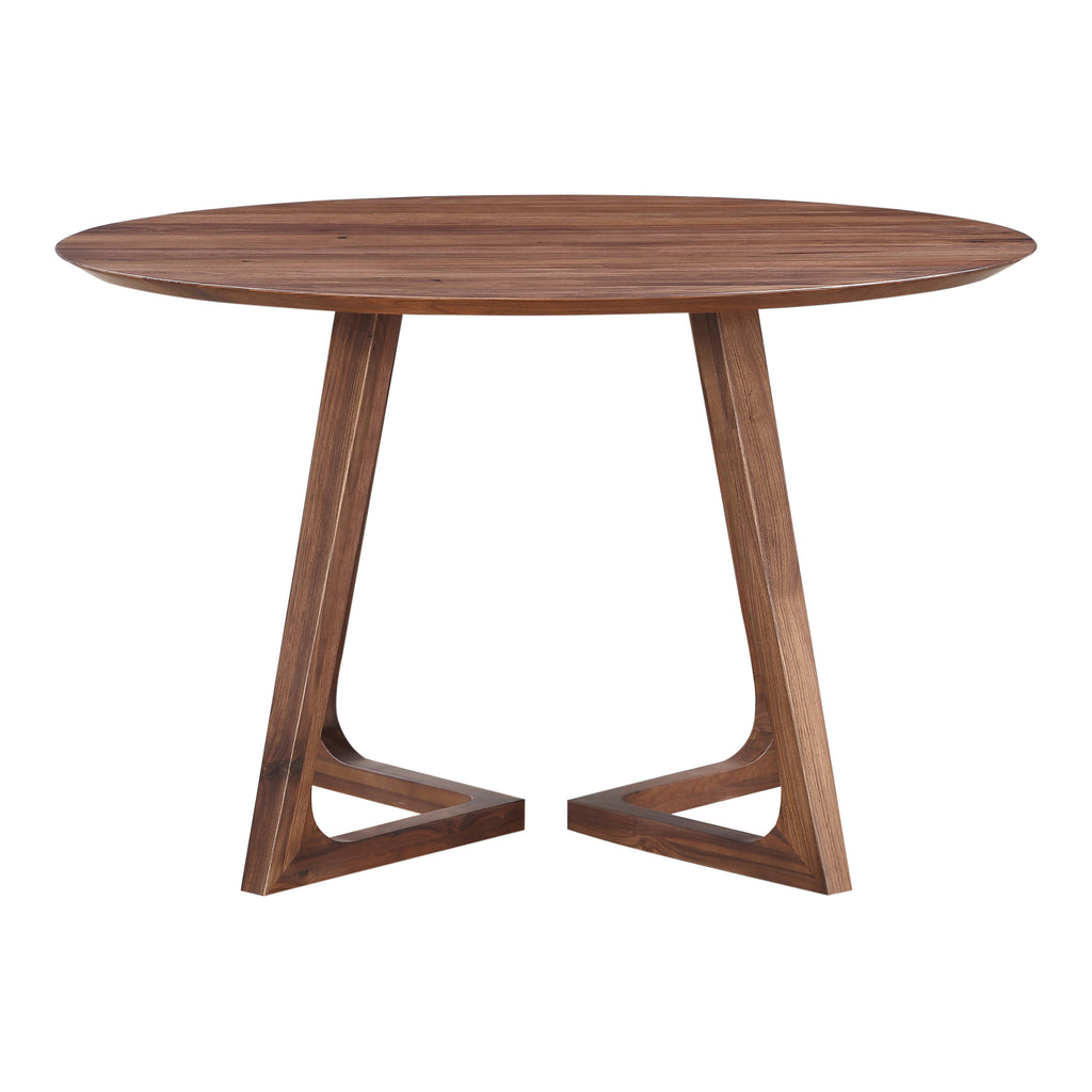 Godenza Dining Table Round Walnut | Moe's Furniture - CB-1003-03