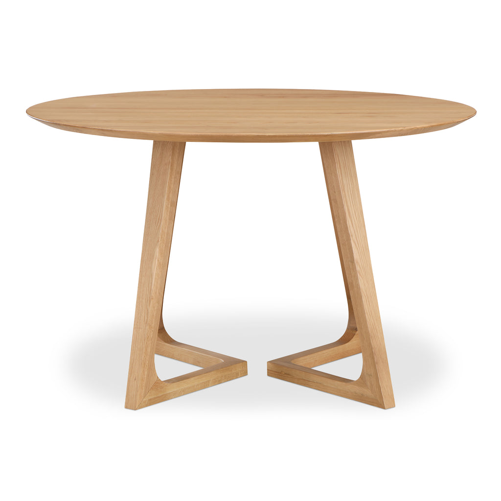 Godenza Dining Table Round Oak | Moe's Furniture - CB-1003-24-0