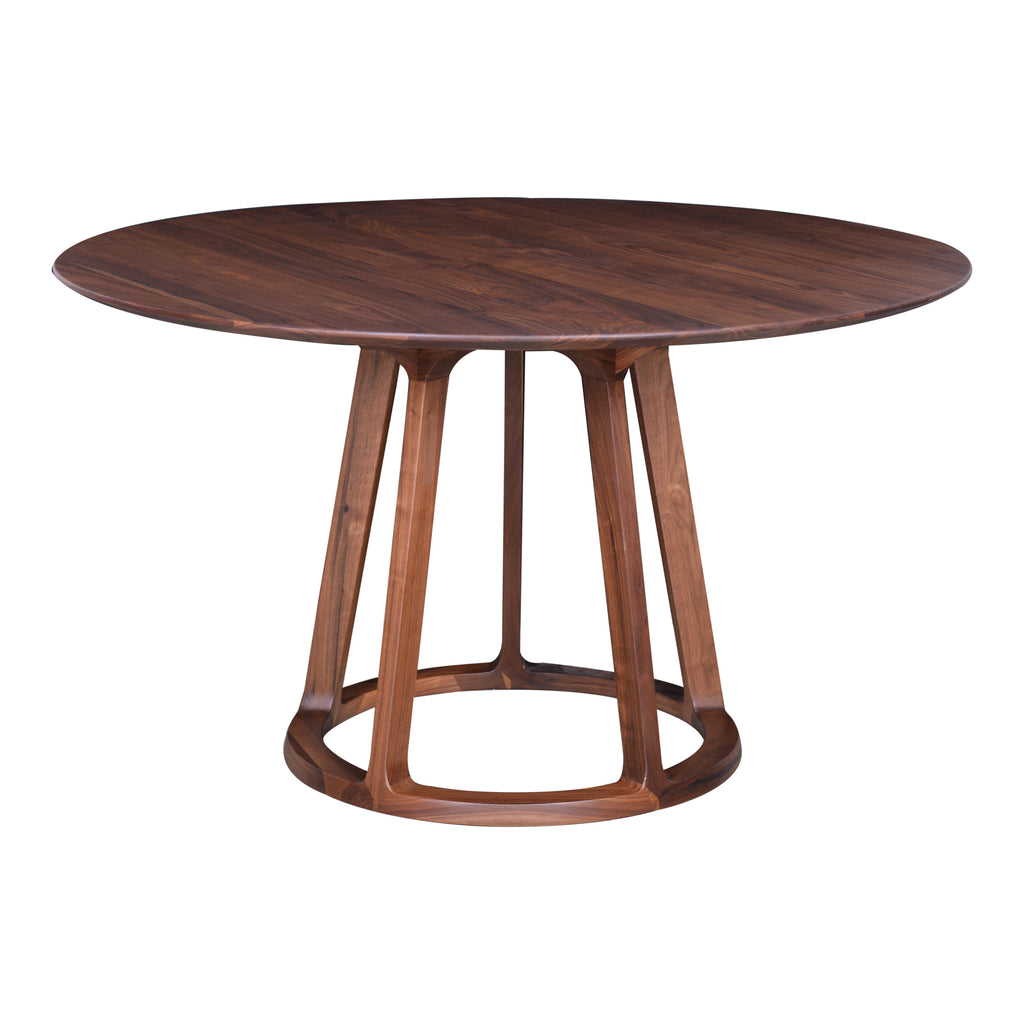 Aldo Round Dining Table Walnut | Moe's Furniture - CB-1027-03