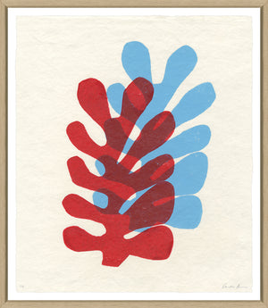 Charlotte Morgan - Double Leaves-Red & Blue | Trowbridge - CDL-3-400