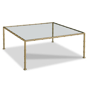 Lacoste Coffee Table - Satin Brass Finish | Woodbridge Furniture - CK204-55